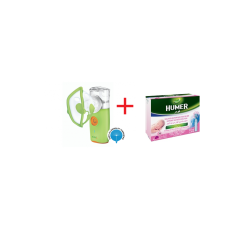 Kiwi Plus inhalaator + Humer füsioloogiline mereveelahus 5ml x 18 ampulli